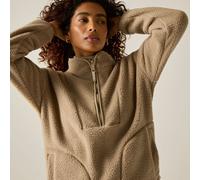 Beige female 12 Regatta Women's Frankie Borg Longline Fleece Beige, Size: 12