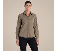 Beige female 14 Craghoppers Expert Women's Kiwi Long Sleeved Shirt Beige, Size: 14