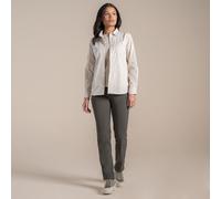 Craghoppers Womens Kiwi III Long Sleeve Hiking Shirt Anti-Insect UV Protection Outdoor Top Stone