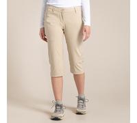 Beige female 8 Craghoppers Women's Kiwi Pro II Crop Trousers Beige, Size: 8