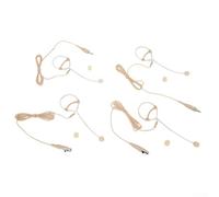 Beige Flesh toned Color, Blends with Various Skin Types Single Earhook Headset Mic with Foam Windscreen (S(D)