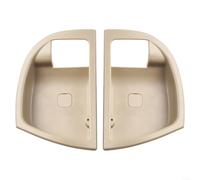 Beige Front Inner Door Handle Cover Trim For Hyundai Santa Fe 2007 Through 2012 Interior Decoration Abs Plastic Material Left Right Pair Easy Clip On Install Direct Fit Aftermarket Replacement Kit