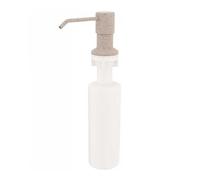 Beige Granite Liquid Soap Dispenser Replacement Refillable Bathroom 250ml Tank