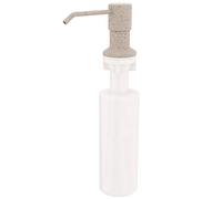 Beige Granite Liquid Soap Dispenser Replacement Refillable Bathroom 250ml Tank