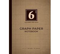 Beige Graph Paper Notebook | 6 Squares Per Inch - Indexed: Perfect For Precision-Oriented Projects | Classic and Subtle Beige | Structured for Fast ... Detail Control | 110 Pages | 8.5 x 11 Inches