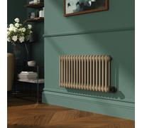Beige Grey Horizontal Smart Electric Radiator with Wi-Fi Thermostat - 1.2KW - H400xW830 - Bathroom Safe