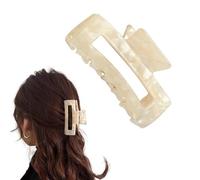 Beige Hair Claw Clips for Women Girls Rectangle Hair Clips Claw Clip Hair Clip Non-slip Hair Clips for Thick Hair Clip for Girls Hair Accessories,Clips and Barrettes