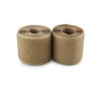 Beige Hook and Loop Tape 2 inch Sew On Tape Non-Adhesive Hook and Loop Tan Tape 1 Yard Length Fastener Tape Nylon Hook Loop Fabric Tape for Military Gear Uniform Clothes Bags Shoes DIY Crafts