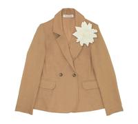 Beige Kids Jacket- Double-Breasted Design - female - Manila Grace - Light Jackets - Beige - 16 Y - Kids 16 Y