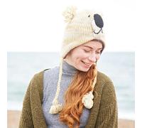 Beige Koala Woollen Animal Hat Paper High Beige One Size