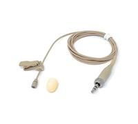 Beige Lavalier Lapel Microphone with 3.5mm Screw Lock Stereo Plug for Sennheiser