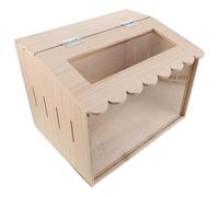Beige Layered Brooder Box for Duck Eggs and Quail, Wood Acrylic
