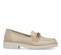 Beige Leather Loafers - female - Rieker - Loafers - Beige - 6 UK - Shoes 6 UK