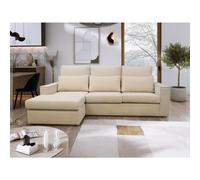 (Beige, Left Hand Facing) Soho Fabric 3 Seater Corner Chaise Sofas