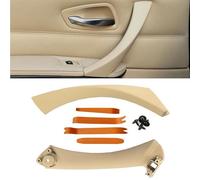 Beige Left Rear Inner Door Panel Handle and Door Pull Outer Trim Cover Pull Strap Replacement for BMW E90 E91 3 Series 323 325 328 330 335 2005-2012 Passenger Side Door 51416971293 51417230853