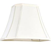 Beige linen fabric Square Cut Corner Bell Lamp Shade Medium Lampshade 6.25×6.25''Top13×13''Bottom×11''Hight(Spider) Rustic Lamp Shade for Table & Floor Lamp - Lampshade Replacement