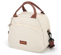Beige Lunch Bag With Strap, Leakproof Adults Small Lunch Bag For Women | Insulated Lunch Bag For Women, Waterproof Cooler Lunch Bags For Work Travel Picnic School