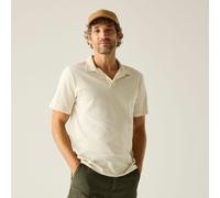 Regatta Men's Hadvo Open Neck Cotton Polo in Natural White | Size: Large Regatta Natural White L
