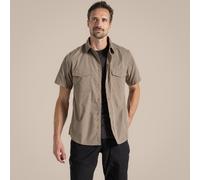 Beige male M Craghoppers Men's Kiwi Short Sleeved Shirt Beige, Size: M
