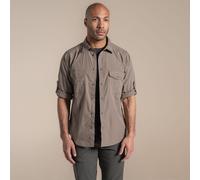 Beige male S Craghoppers Men's Kiwi II Long Sleeved Shirt Beige, Size: S