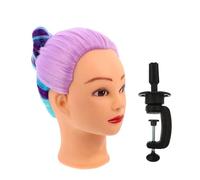 Beige Mannequin Head for Braids and Hair Extension Practice Display | High Temperature Silk and Plastic, Smooth Glossy Surface, Long Serving Life