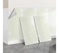 Beige Marble Stick on Tiles Self Adhesive Wall Tiles for Kitchen Bathroom 60cmx30cm Peel and Stick Wall Tile Stickers Thicken Vinyl Waterproof for Kitchen Walls,50PCS=95sq.ft