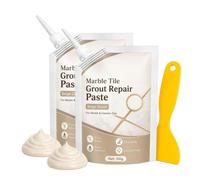 Beige Marble Tile Grout Repair Paste, 100g Waterproof Tile Grout Sealer and Crack Filler, Fast Drying Premixed Grout Filler for Bathroom, Kitchen & Floor, Restore & Renew Tile Joints Line