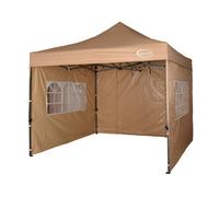 (Beige) Maximus Heavy Duty Gazebo 3Mx3M High Quality Gazebo Market Stall Pop Up Tent