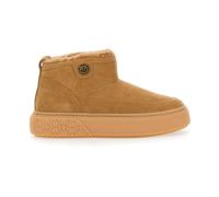 Beige Mid Sneaker Cow Suede Fur - female - PINKO - Winter Boots - Beige - 4 UK - Shoes 4 UK