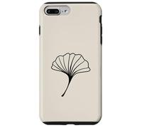 Beige Minimalistic Ginkgo Leaves Gingko Tree Zen Case for iPhone 7 Plus/8 Plus