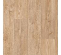 Beige Modern Wood Effect Anti-Slip Vinyl Flooring For Home, Shops, Offices, 2.0mm Thick Vinyl Sheet-4M(13'1") X 3M(9'9")-12M²