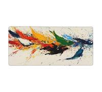 Beige Mouse Pad 1600 x 800 mm Large Mouse Mat Abstract Desk Mat with Water Resist Surface,XXL Mousepad with Anti-Slip Rubber Base,Extended Gaming Mouse Pads for Desktop Decor,Gift for Women/Men M584