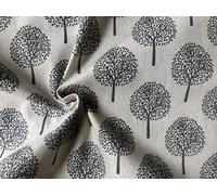 Beige Mulberry Tree Cotton Linen Fabric Natural Light Grey Hessian Jute Material Home Decor Curtain Upholstery- 150cm Wide Canvas (Sold by The METRE)