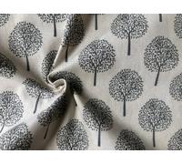Beige Mulberry Tree Cotton Linen Fabric Natural Light Grey Hessian Jute Material Home Decor Curtain Upholstery- 150cm Wide Canvas (1 Metre)