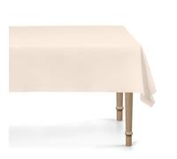 Beige Neutral Reusable Tablecloth, Elegant Table Plastic Table Cover, Party and Dining Decor, Wedding and Home Partyware 137x183 cm