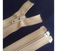 Beige No. 5 Lightweight Nylon Open Ended Zip (14"/36cm)