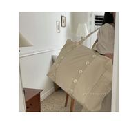 (Beige) Nursery Linen Childrens Packing Bag With Caruse Feature For Moving Storage And