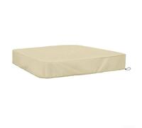 Beige Outdoor Garden Sandpit Cover 190T Waterproof Protector for Patio Yard Play Area Furniture Sandpit Table For Easy to Clean Install Store 120x120x20cm(150 * 150 * 20cm)