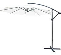 Beige parasol round umbrella 195x30x14.5CM Shatchi Beige One Size