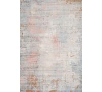 Beige Pastel Pink Distressed Abstract Washable Living Room Area Rug Kukoon Beige 200cm x 290cm