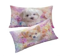 Beige Pillow Cases 2 Pack Animal Cushion Covers 70x90cm Rectangle Throw Pillow Covers linen Cushion Covers With Invisible Zipper Soft Breathable Easy Clean for living Room Decor, Womans Gifts T0T294