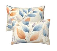Beige Pillow Cases 2 Pack, Velvet Pillowcases Rattan Cushion Covers 30 x 60 cm, Soft Breathable Pillow Protectors Double Sided Printing with Invisible Zipper for Bedding Sofa, Gifts for Women C-5