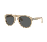 Beige Pilot Sunglasses Dark Grey Lenses- male- Persol- Sunglasses- Beige- 54 MM- Accessories 54 MM