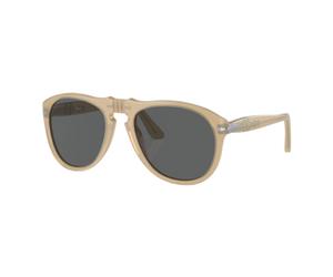 Beige Pilot Sunglasses Dark Grey Lenses- male- Persol- Sunglasses- Beige- 54 MM- Accessories 54 MM