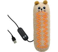(Beige) Plush Heating Pad, Multipurpose Small Heating Pad Cat Heating Pad, USB Heating Pad Animal Heating Pad with Timer for Home Company Car Travel