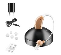 (beige) Rechargeable Hearing Aid Mini Hearing Aids For Deafness Elderly Invisible Sound Amplifier For Senior Adults Headphones