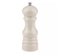 (Beige) Salt Pepper Mill Grinder Manual Spice Herb Refillable Coarse Adjustable Plastic