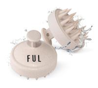 Beige Scalp Massager with Super Soft Silicone Brush for Hair Growth and Exfoliating Scalp, Ideal Scalp Massager Hair Growth Tool and Scalp Brush for Stimulating Hair and Cleansing by FUL