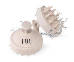 Beige Scalp Massager with Super Soft Silicone Brush for Hair Growth and Exfoliating Scalp, Ideal Scalp Massager Hair Growth Tool and Scalp Brush for Stimulating Hair and Cleansing by FUL