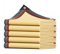 Beige Shade Cloth 95% Sun Block Grommeted Shade Tarpaulin for Balcony & Terrace UV Protection Available in 1x1m 1.5x10m 2.5x6m 3x5m 3.5x10m 4.5x15m (7.5x10m)